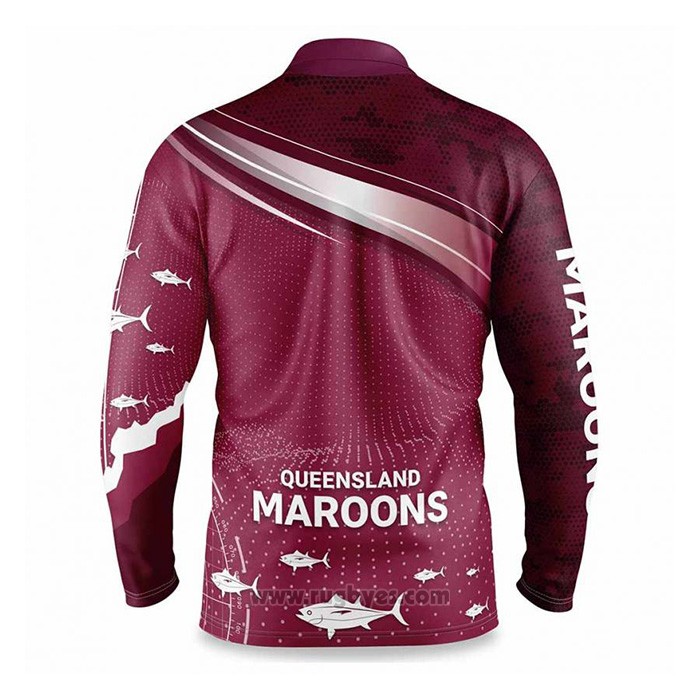 Camiseta NRL Queensland Maroons Rugby 2022 Fish Finder RU151-1220